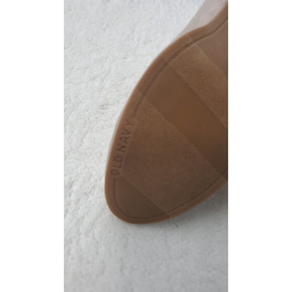 NEW OLD NAVY Size 7 FAUX SUEDE‎ LEATHER HIGH HEEL BOOTIES SAGE Beige ANKLE BOOTS - Picture 10 of 13